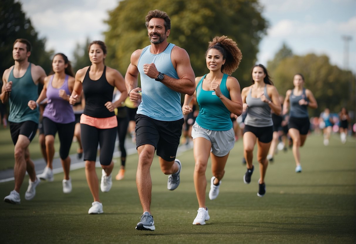 joggers jogging for physical and emottional mental health